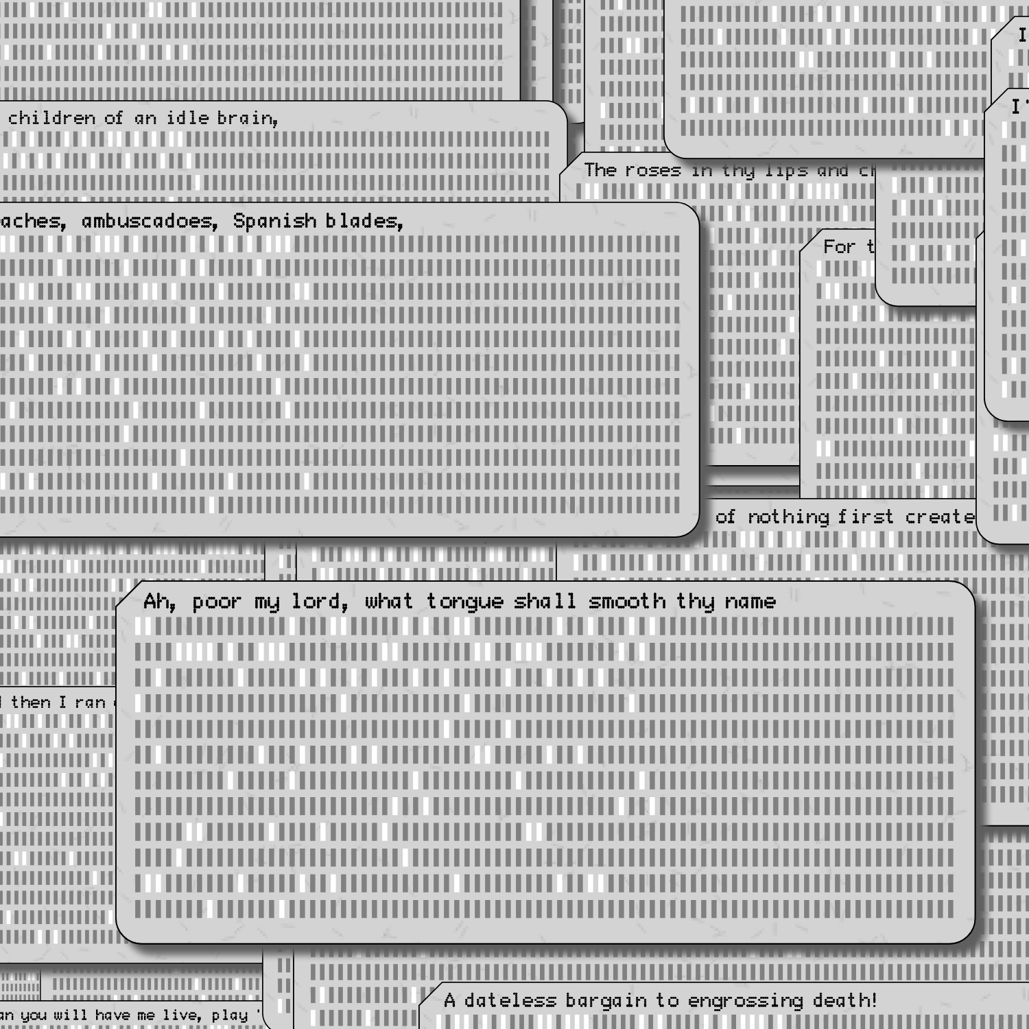 Romeo and Juliet on Punched Cards (Free) #49 static token preview