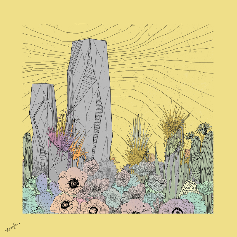 Garden of Lines #Rocks_Blooms #27 static token preview