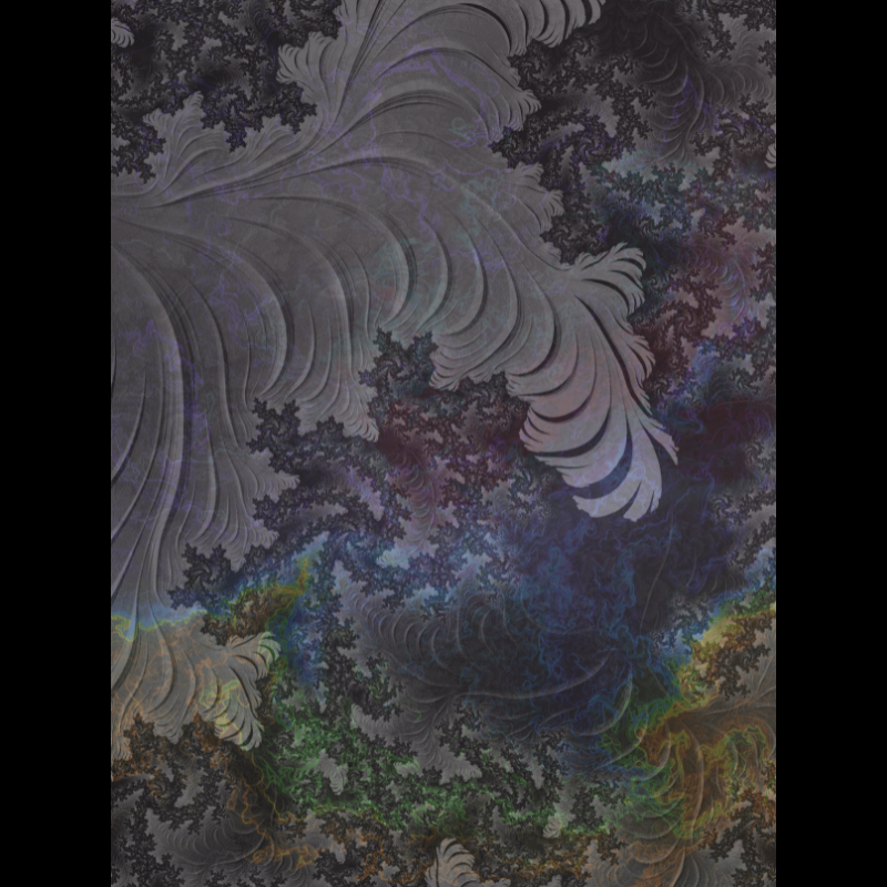 monochrome nebular fractal #3 static token preview