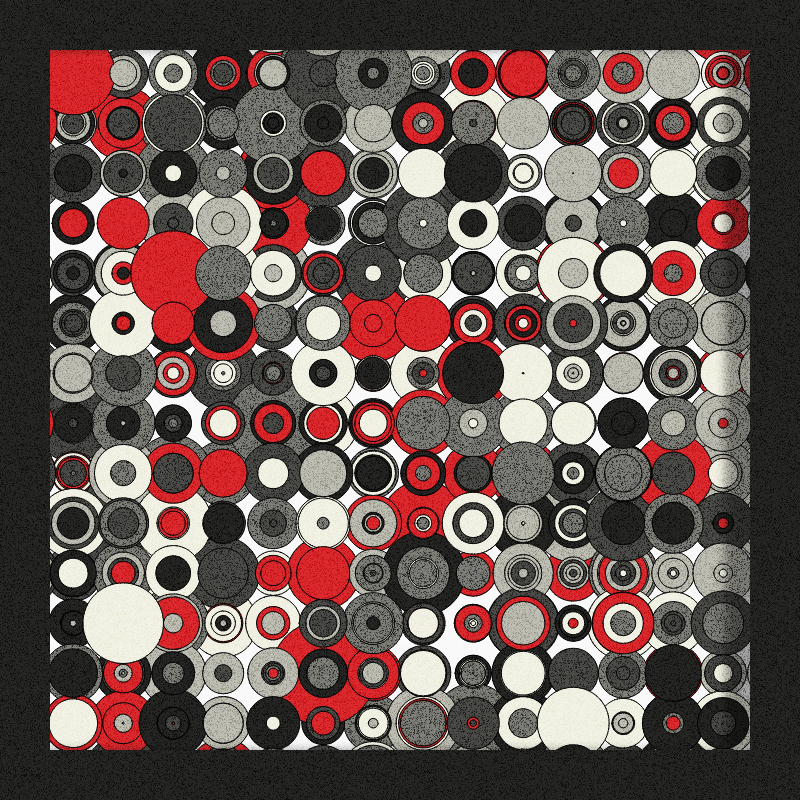 Red, Grey and Circles #7 static token preview