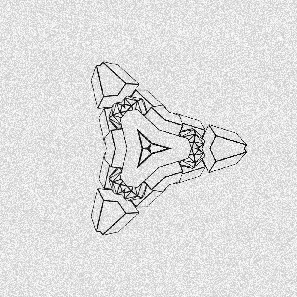 Monochrome Kaleido #395 static NFT preview