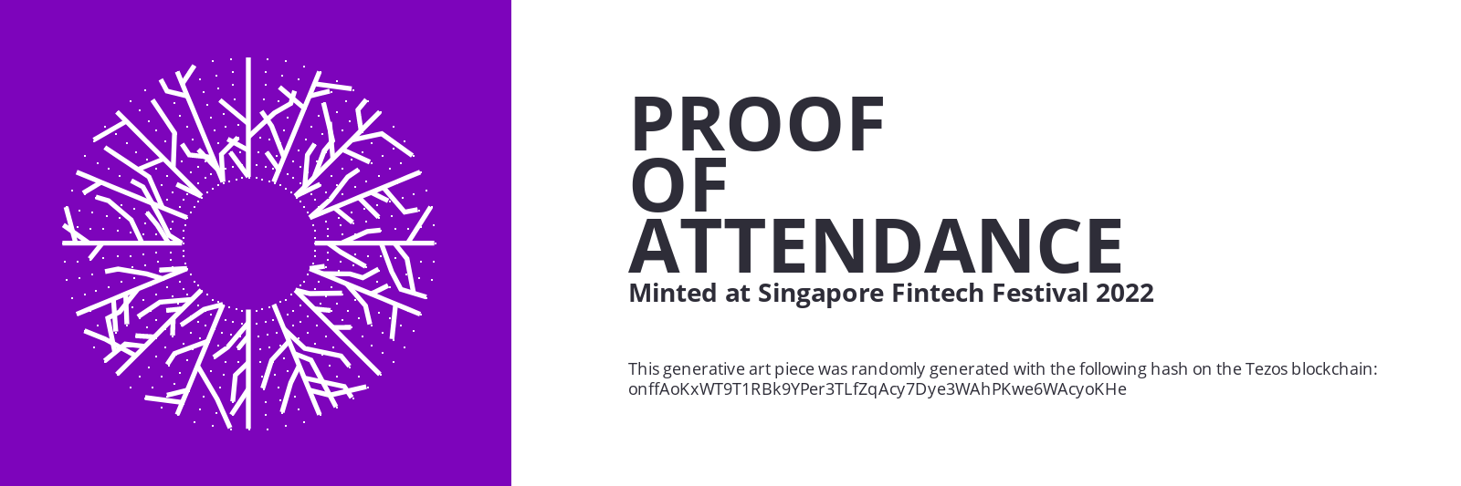 SFF2022 Proof of Attendance Token #1441 static token preview