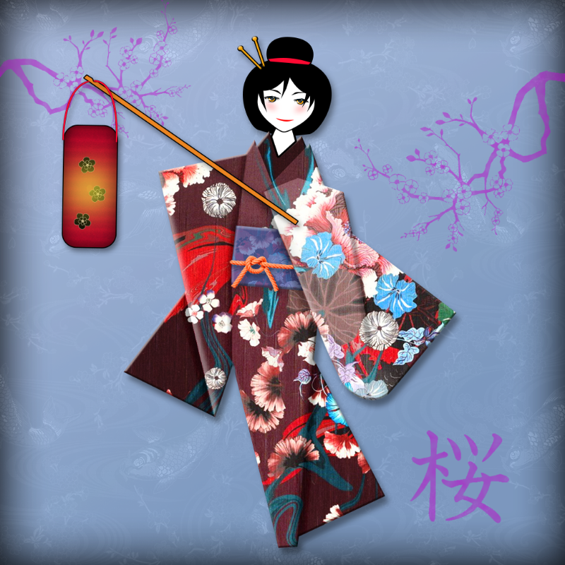 Origami Girls #73 static NFT preview