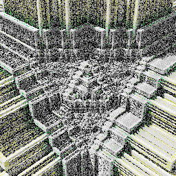 Colorful cubic sponge forms #110 static token preview