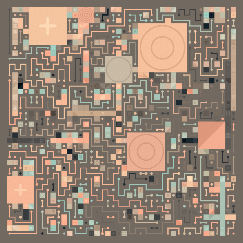 Scattered Pathways #410 static NFT preview