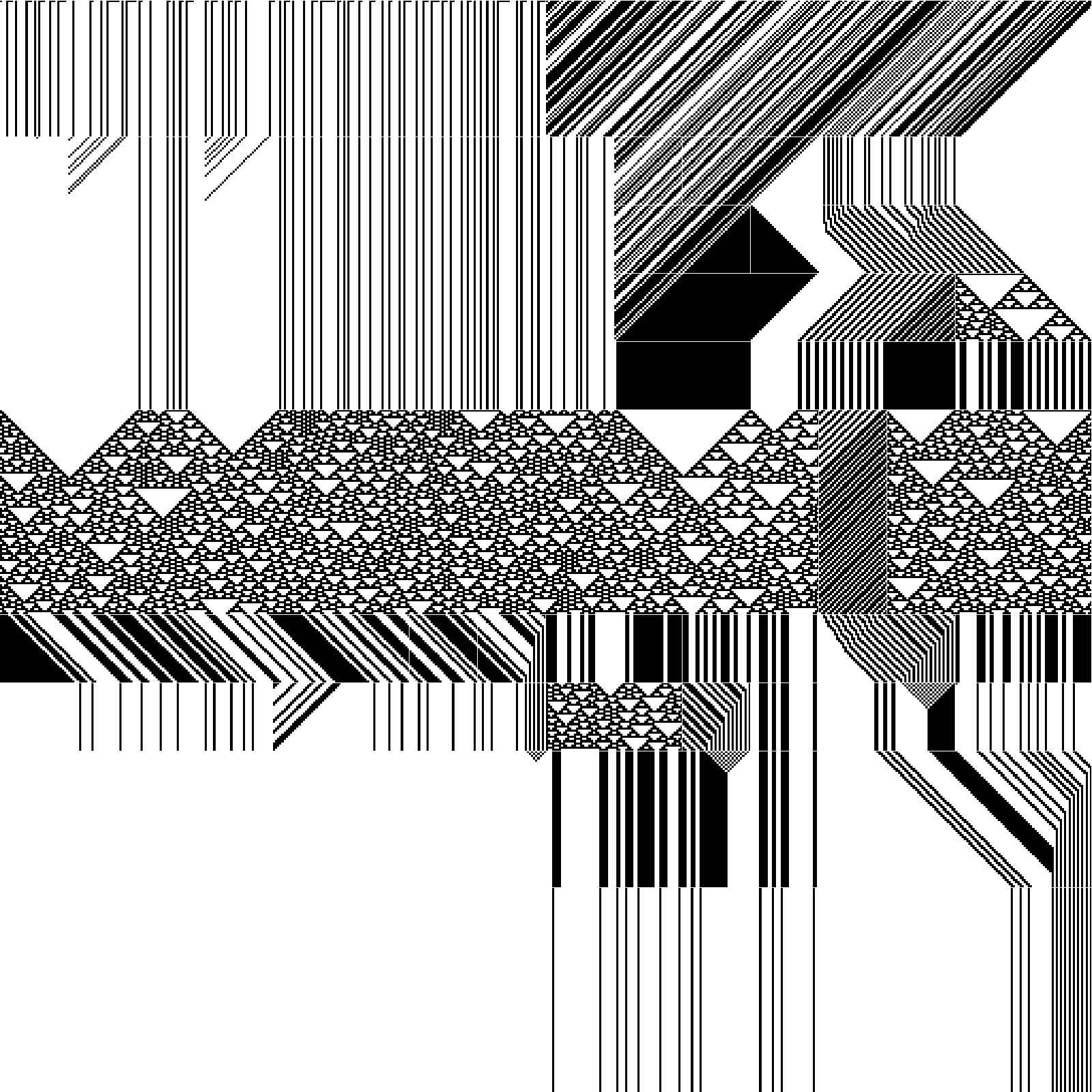 RULES (for Elementary Cellular Automata) #61 static token preview
