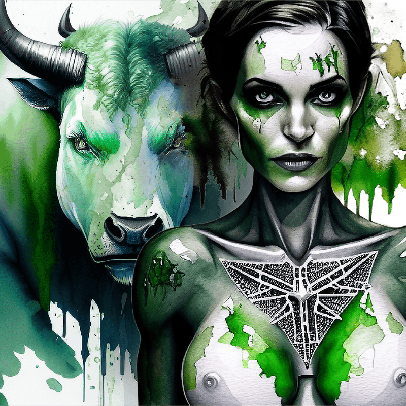 Green Bull #1 static token preview