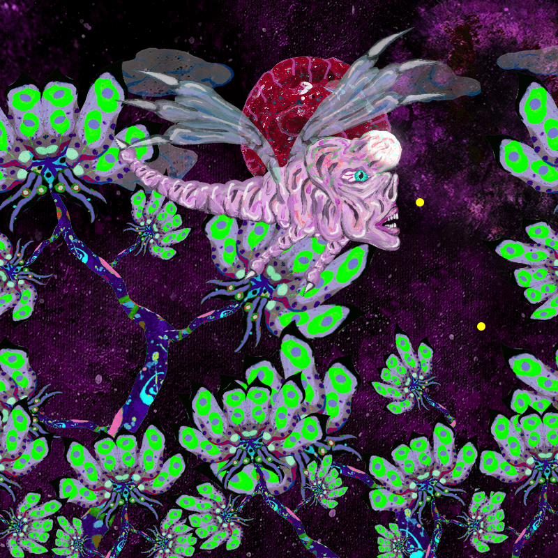 Fireflies and Flower Gardens #163 static NFT preview