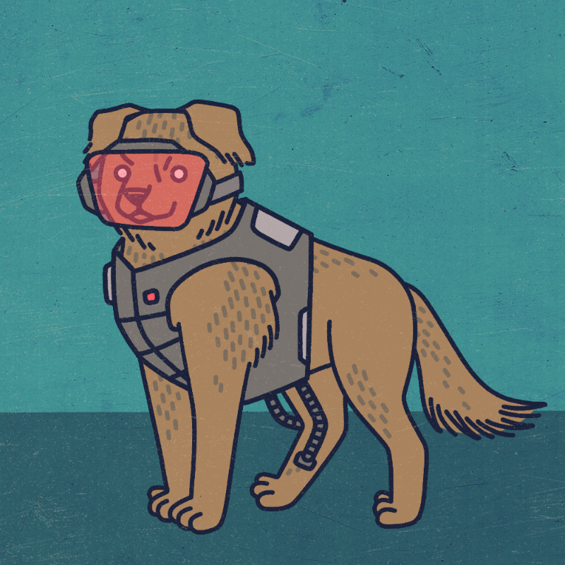 future_dogs #246 static NFT preview