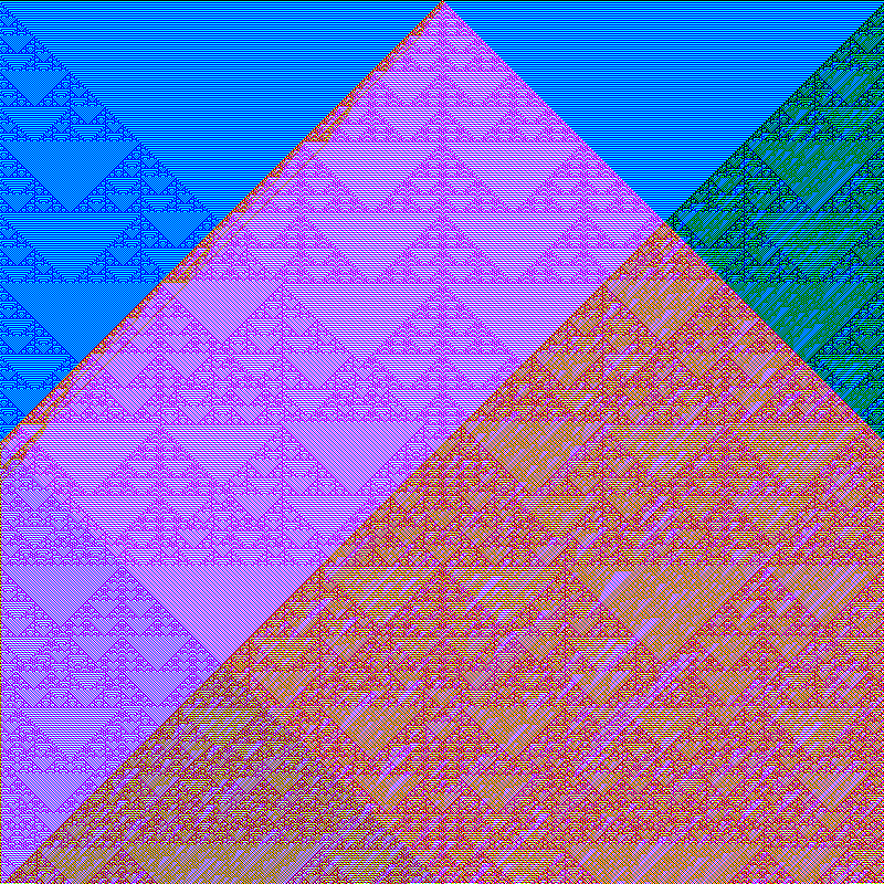 RGB Elementary Cellular Automaton #513 static token preview