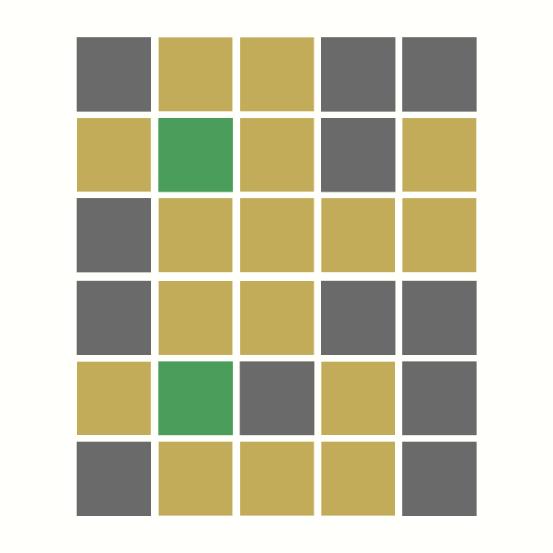 A very bad(or lucky) person playing Wordle #33 static NFT preview