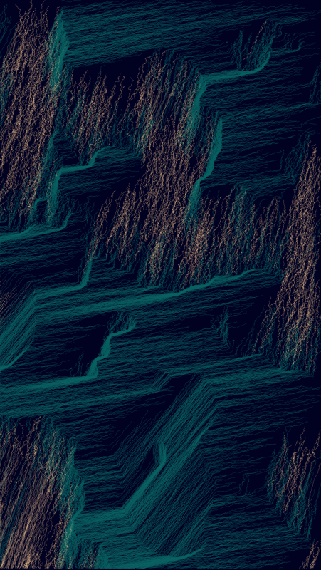 Algoscapes | Rock-face #385 static token preview