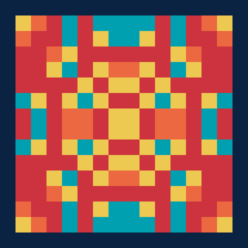 Pixel Mandala #43 static token preview