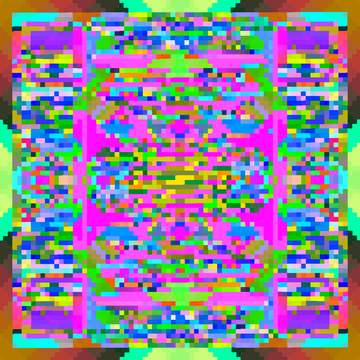 Psychedelic Dance of Pixels #27 static token preview