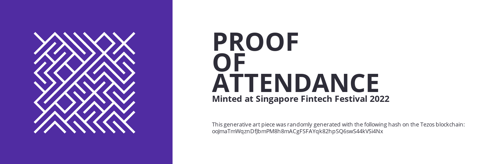 SFF2022 Proof of Attendance Token #2513 static token preview