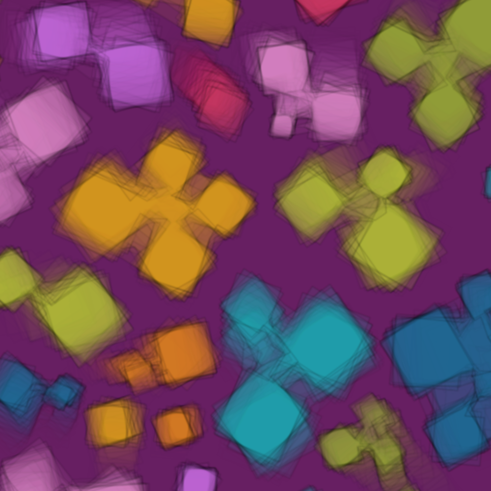 Colorful cartoon shapes(free edition) #36 static token preview