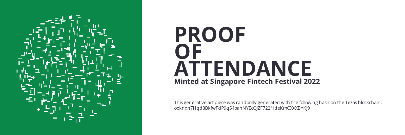 SFF2022 Proof of Attendance Token #1806 static token preview