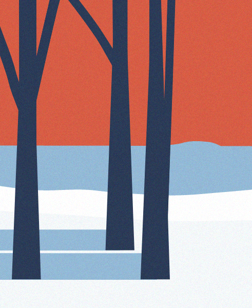 Minimal Snow Landscape #50 static NFT preview