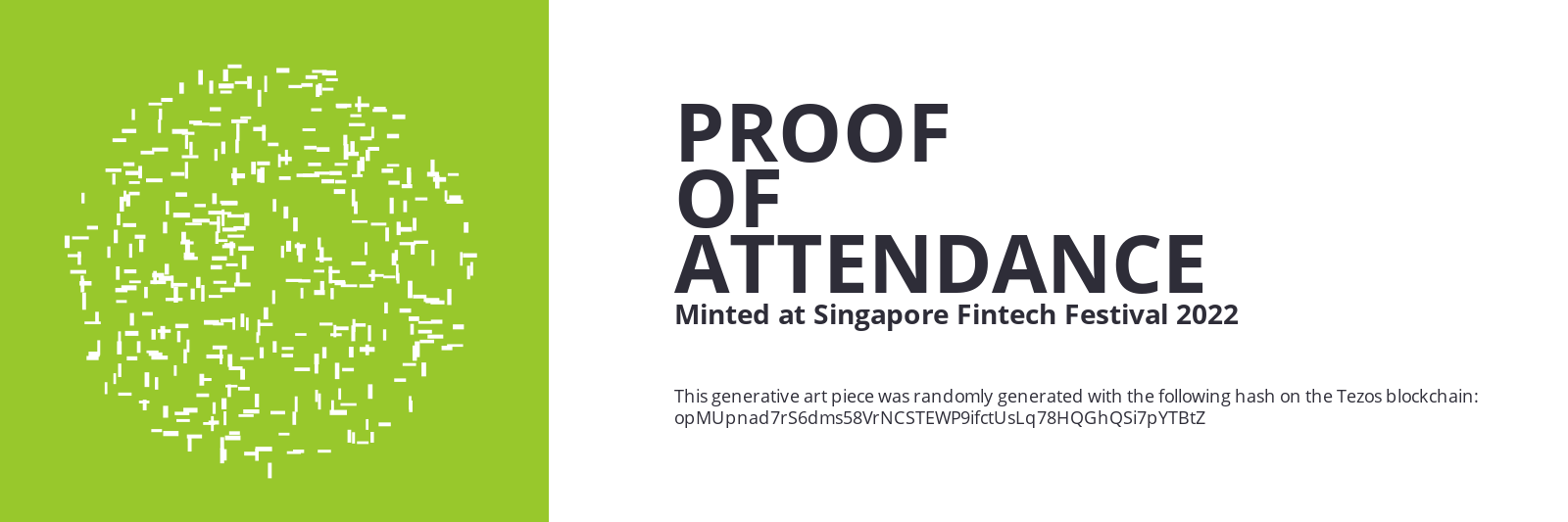 SFF2022 Proof of Attendance Token #1670 static token preview