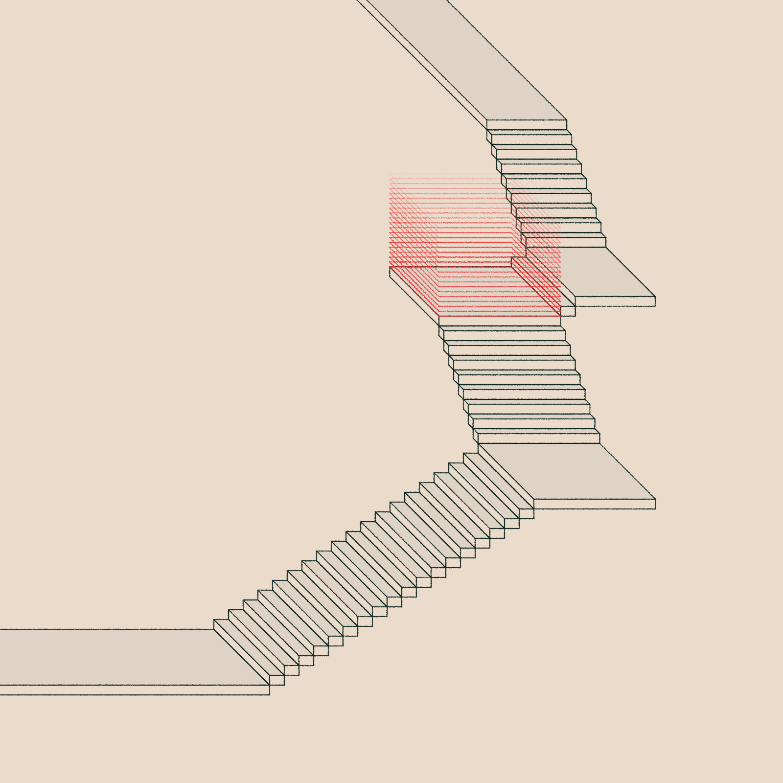 Stairs in a room #93 static NFT preview