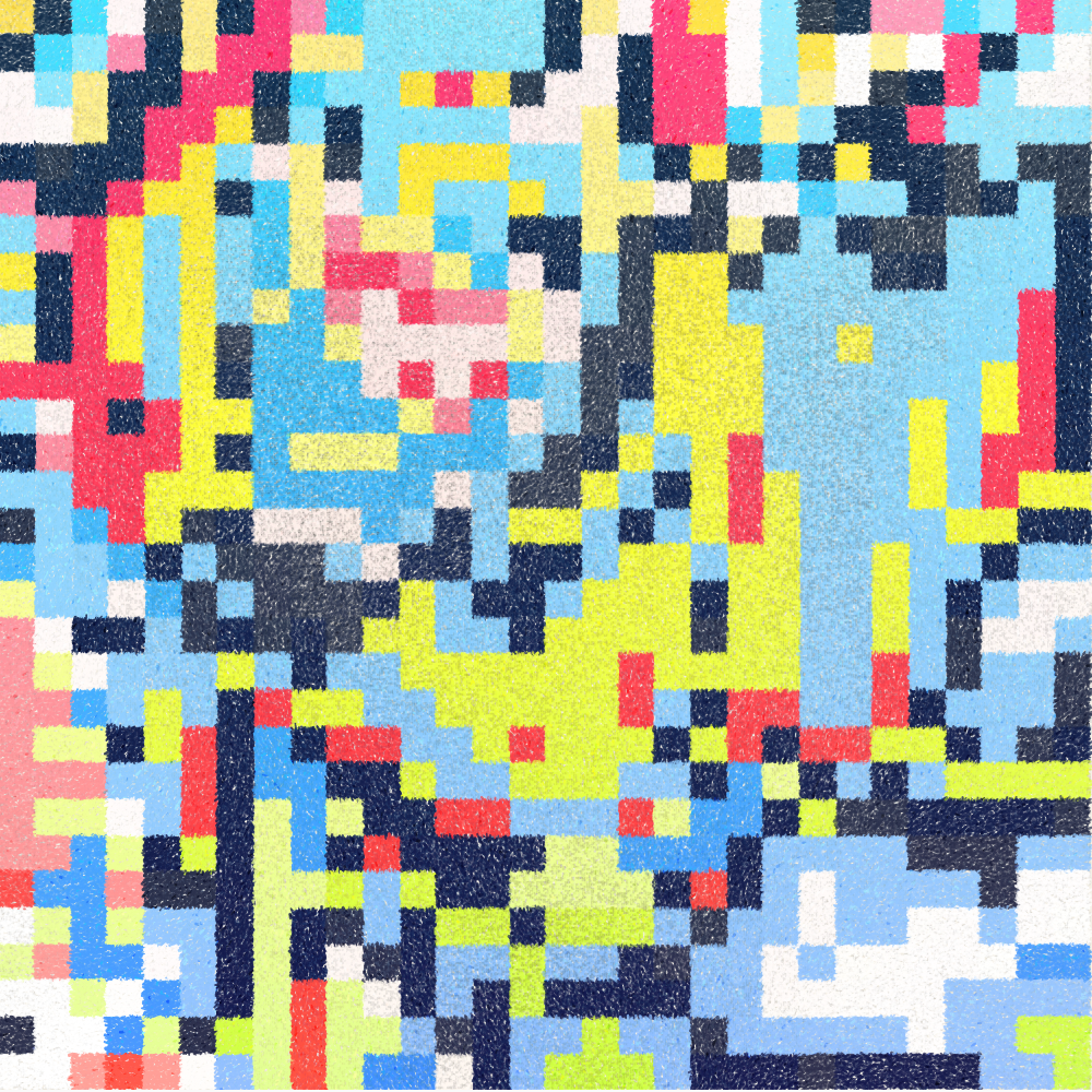 Hydrangea & Patchwork #225 static NFT preview