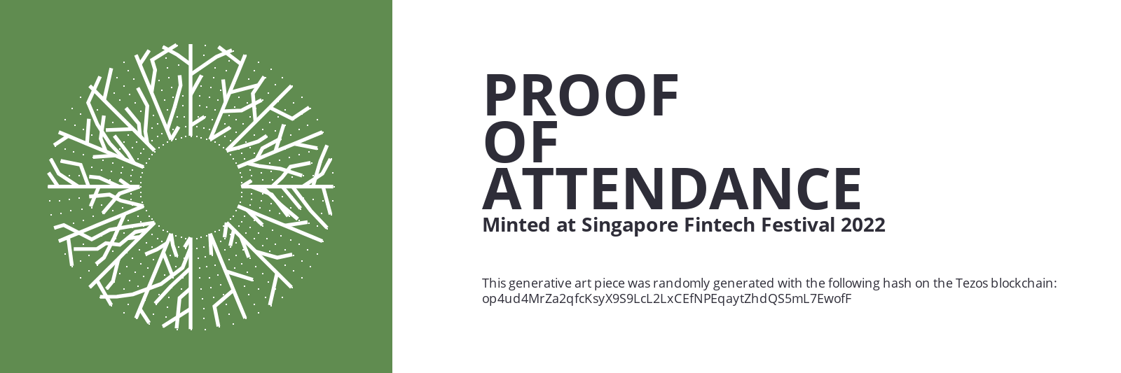 SFF2022 Proof of Attendance Token #1729 static token preview