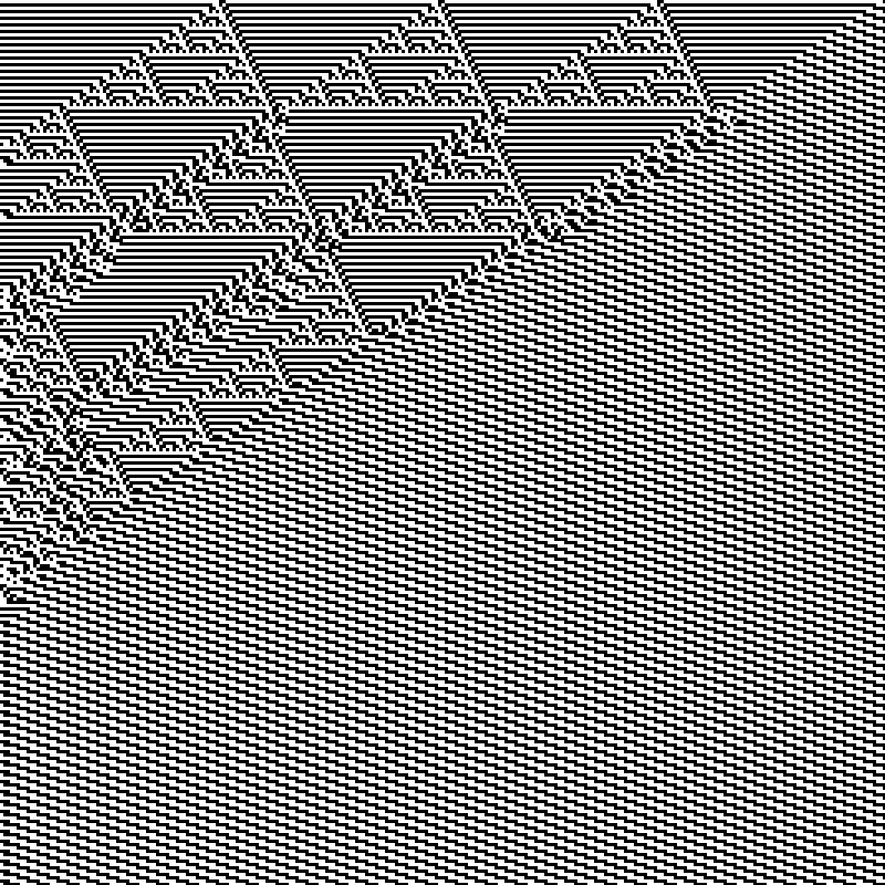 Colored Elementary Cellular Automaton #73 static token preview