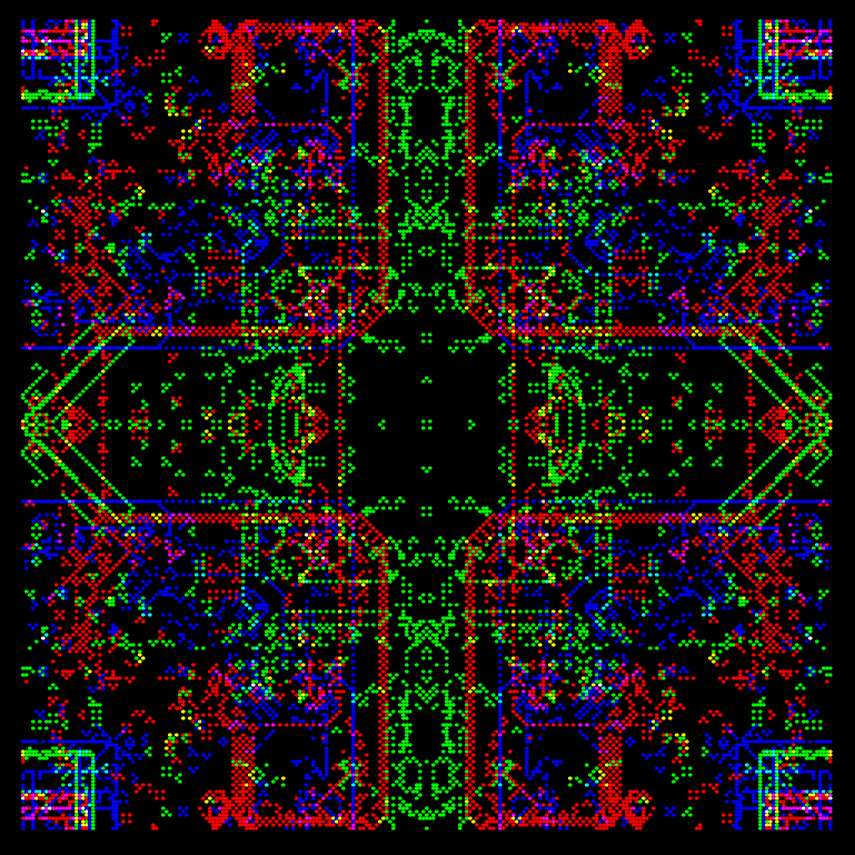 octomatonRGB #354 static NFT preview