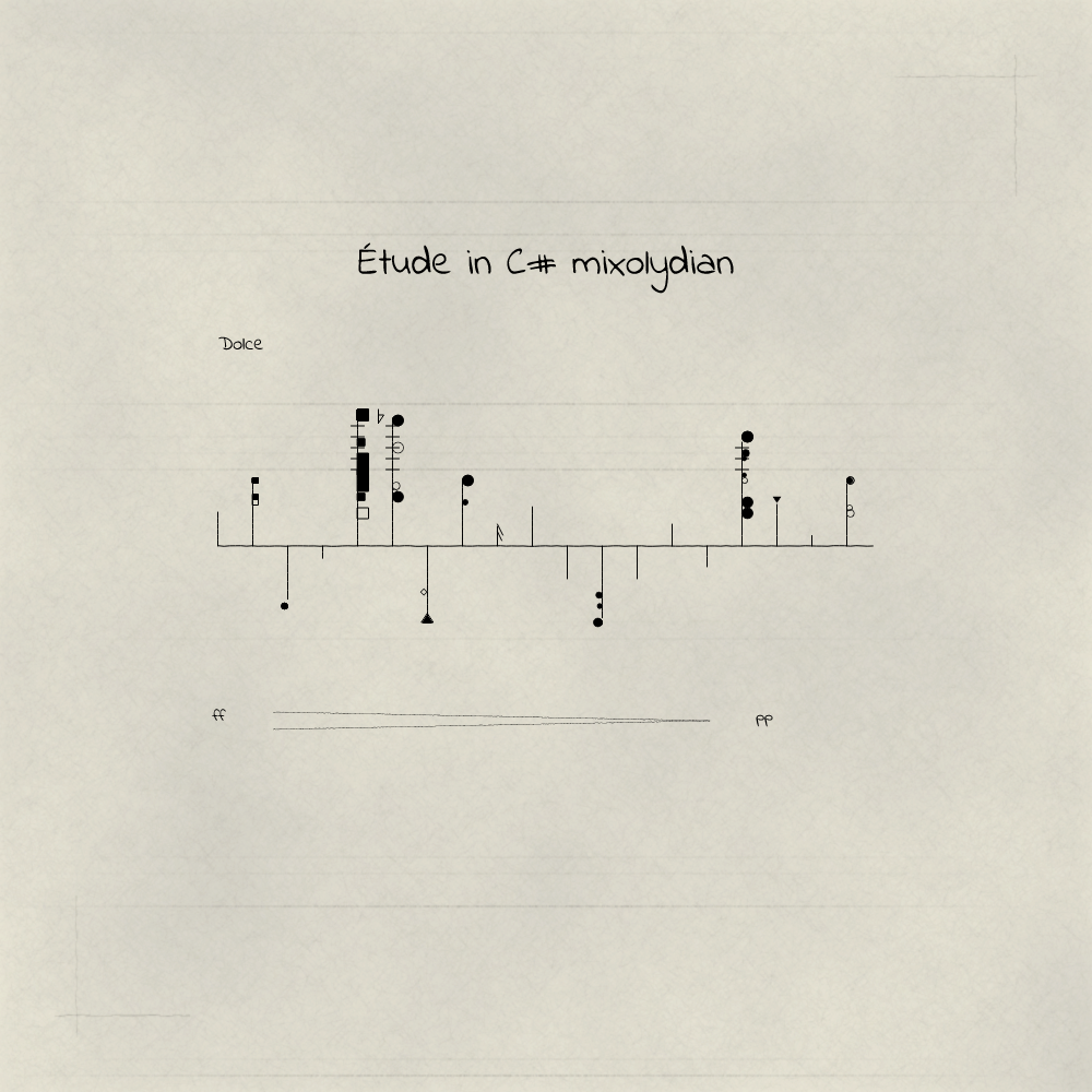 Études(Reissued) #216 static NFT preview
