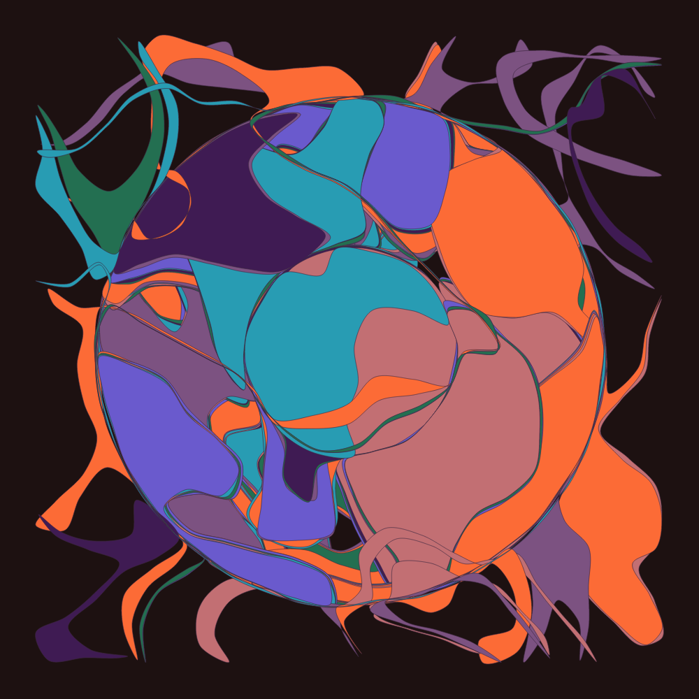 Geometric colorful shapes 3 #68 static NFT preview