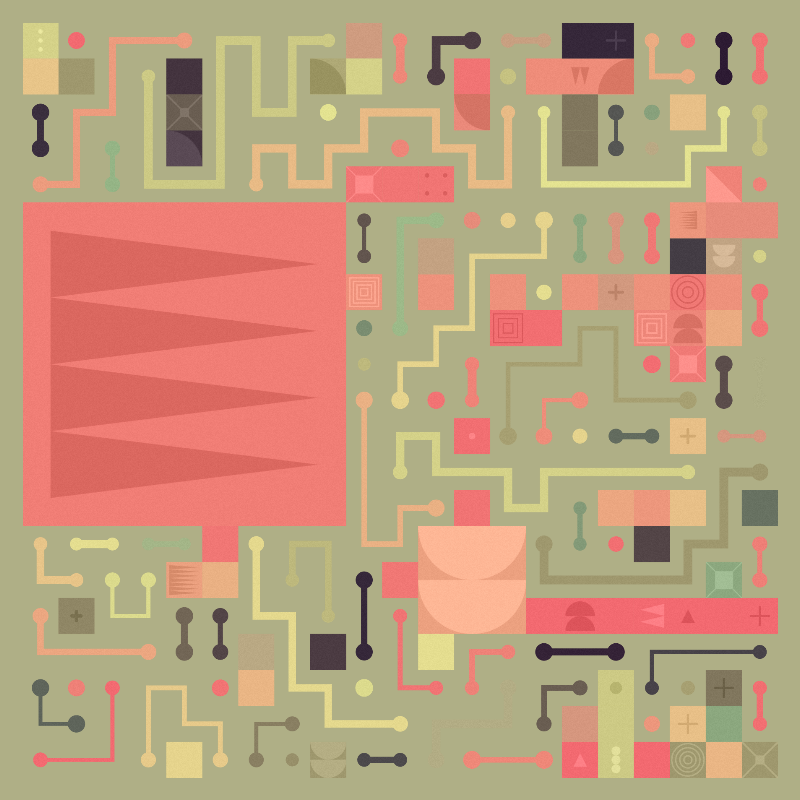 Scattered Pathways #192 static NFT preview