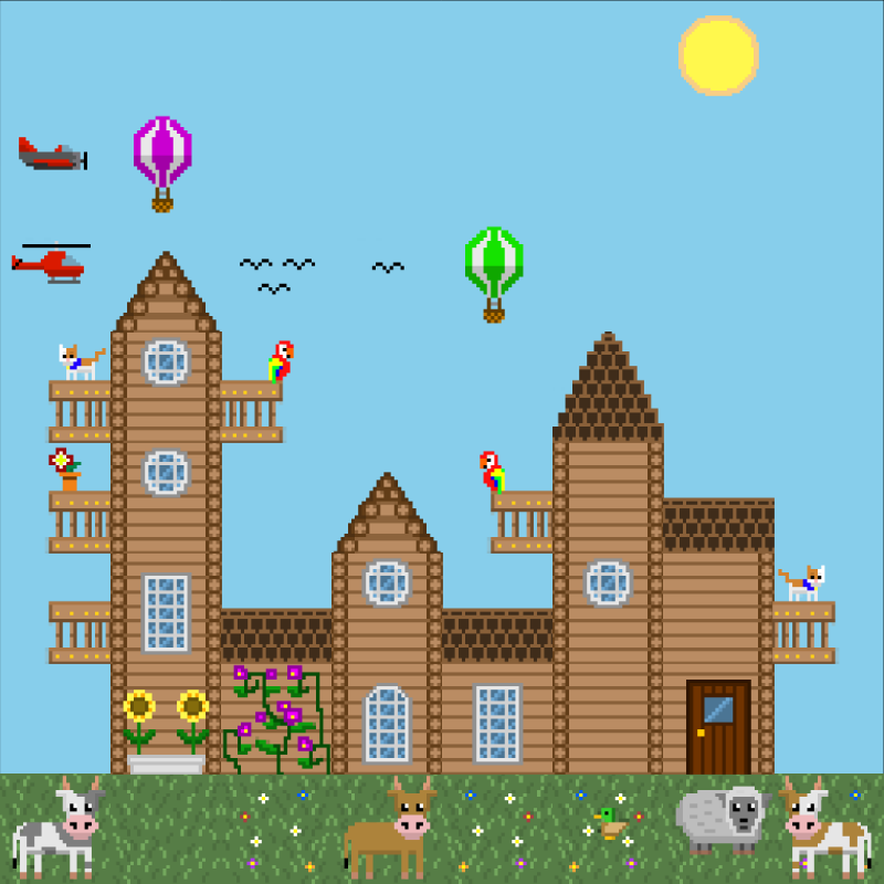 2D Mansion #442 static NFT preview