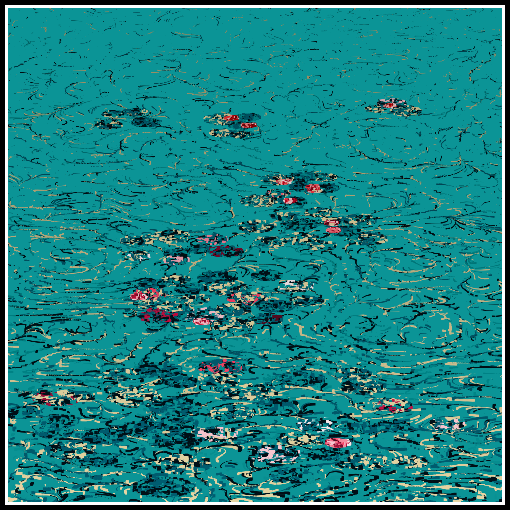 Polluted water lilies #42 static token preview
