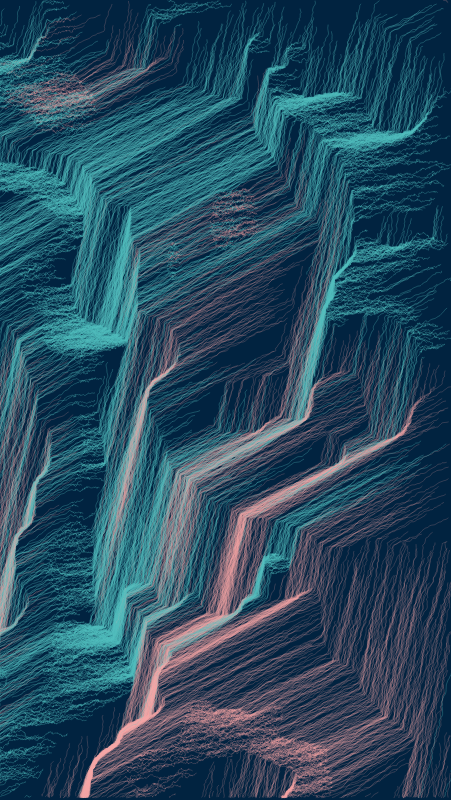 Algoscapes | Rock-face #398 static NFT preview