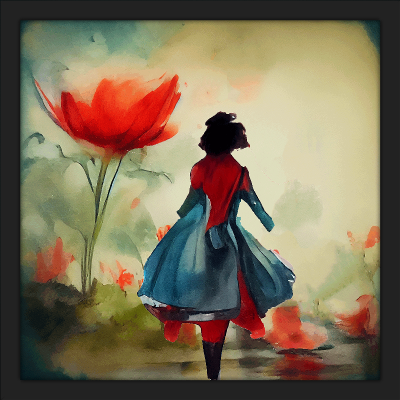 Alice and Big Red Flowers #1 static token preview