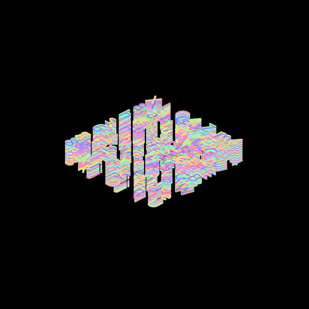 ISCII Rainbow Redux #92 static NFT preview
