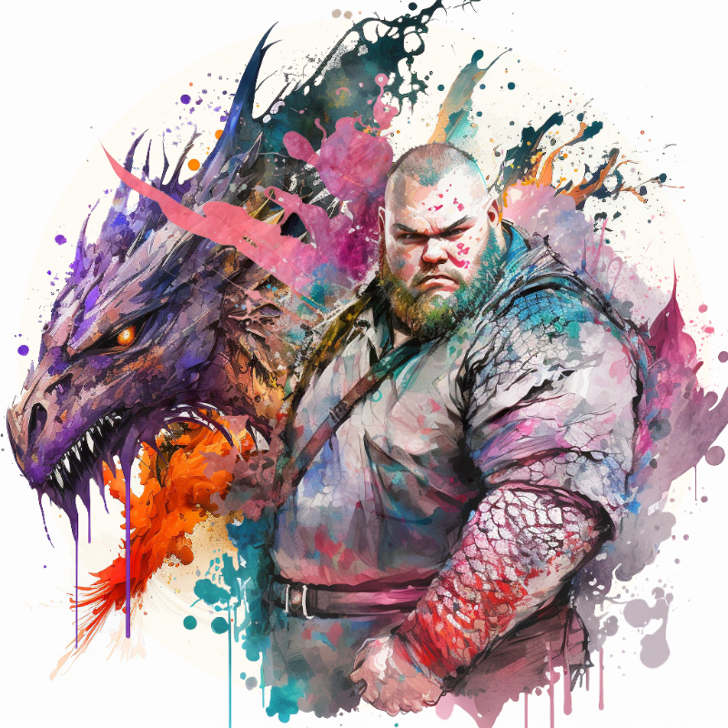 Dragon Bloke #18 static NFT preview
