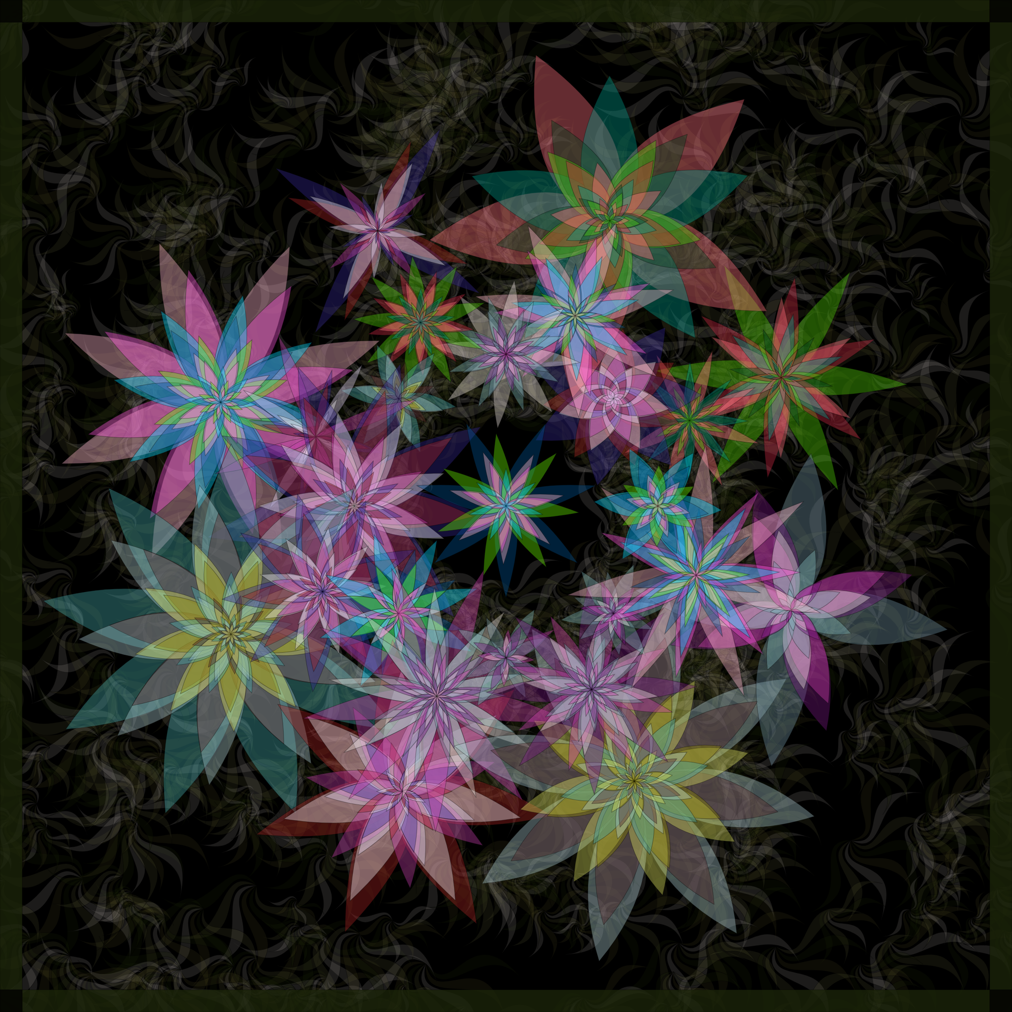 Bezier Garden #6 static NFT preview