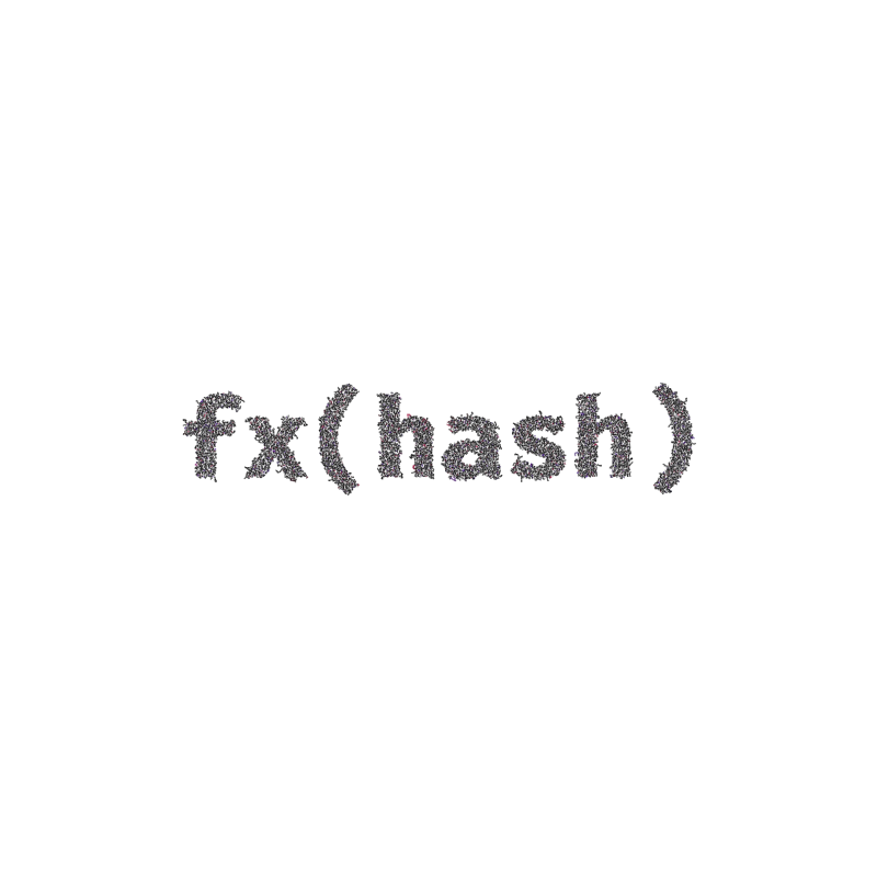 FXHASH Logo with Features #595 static token preview