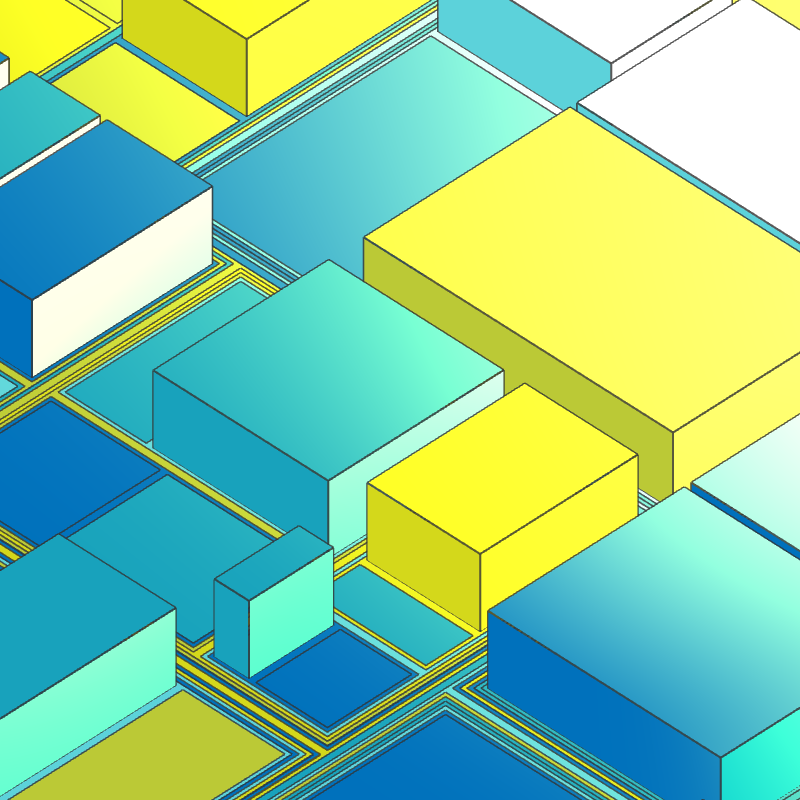 Geometric city #311 static NFT preview