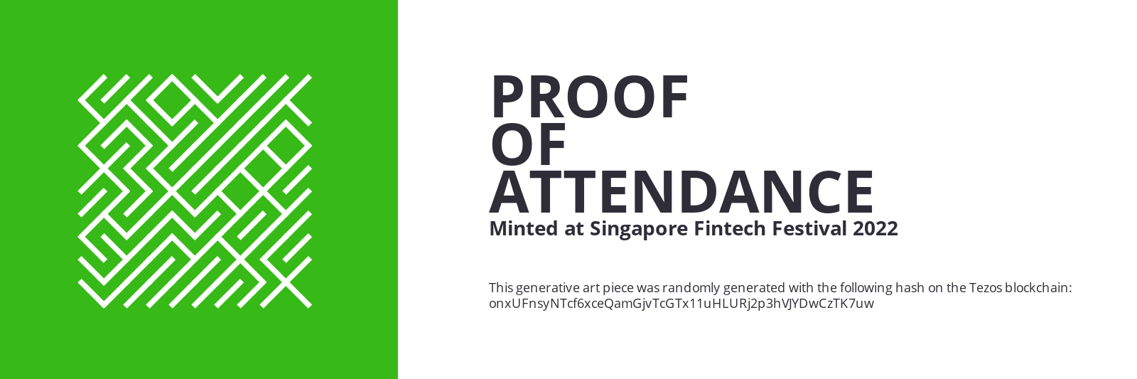 SFF2022 Proof of Attendance Token #1277 static token preview