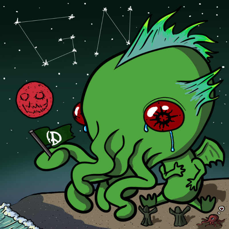 Chibi-thulhu #384 static NFT preview