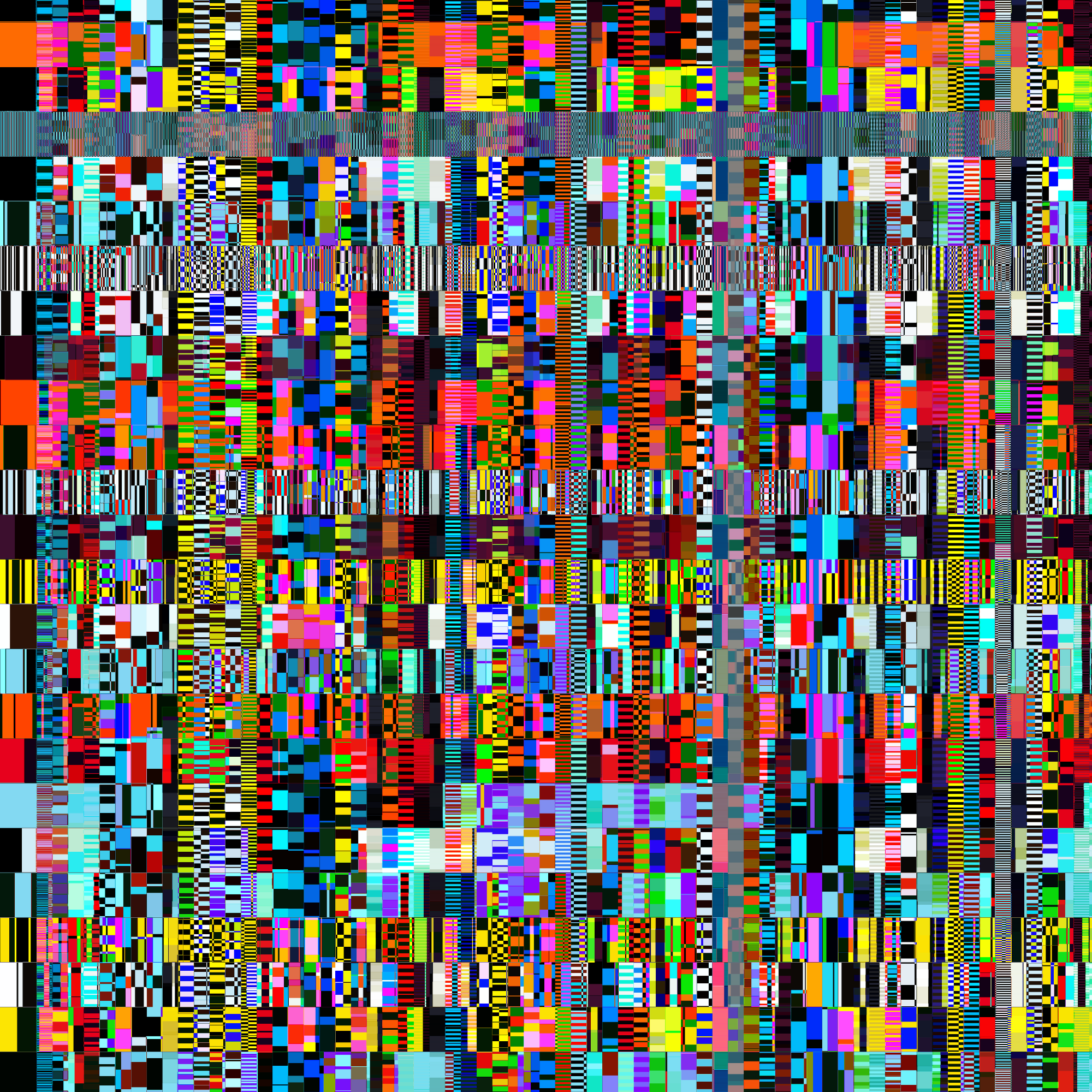 Glitchometry Stripes #126 static NFT preview