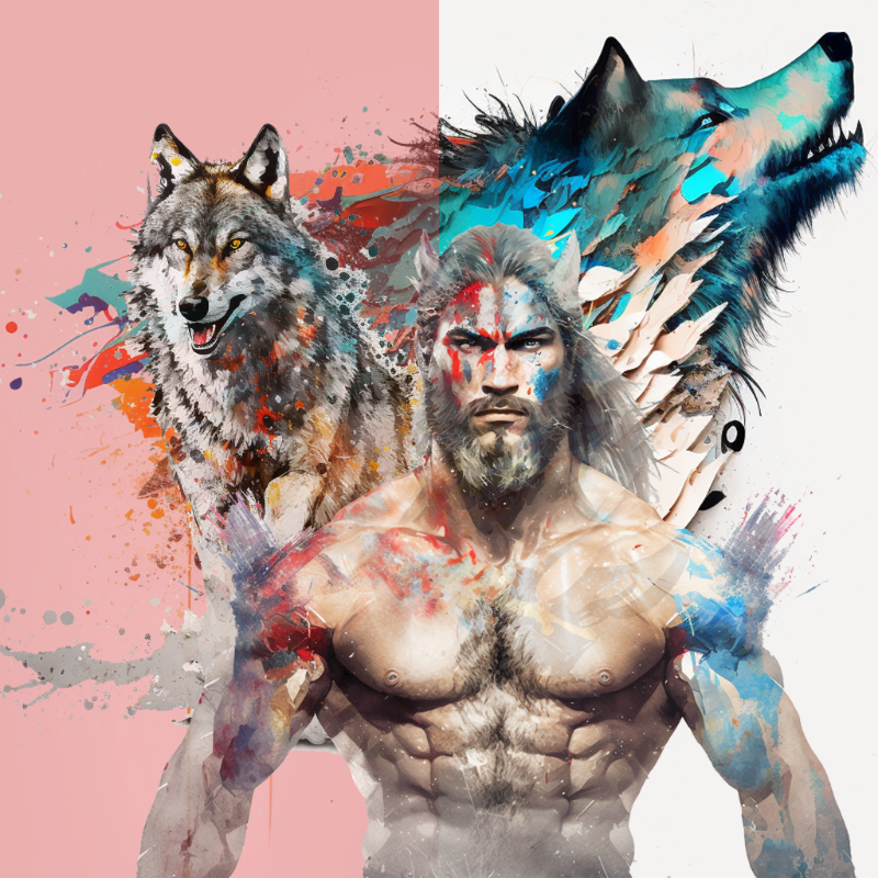 The Wolf and The Wrestler Bloke #2 static token preview