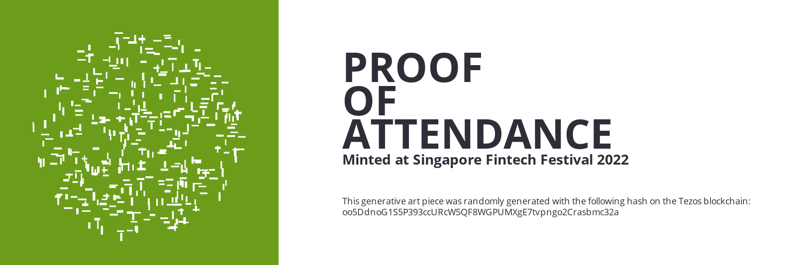 SFF2022 Proof of Attendance Token #23 static token preview