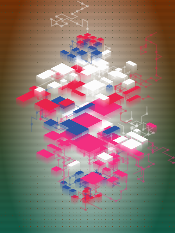 Floating Chained Platforms #67 static NFT preview