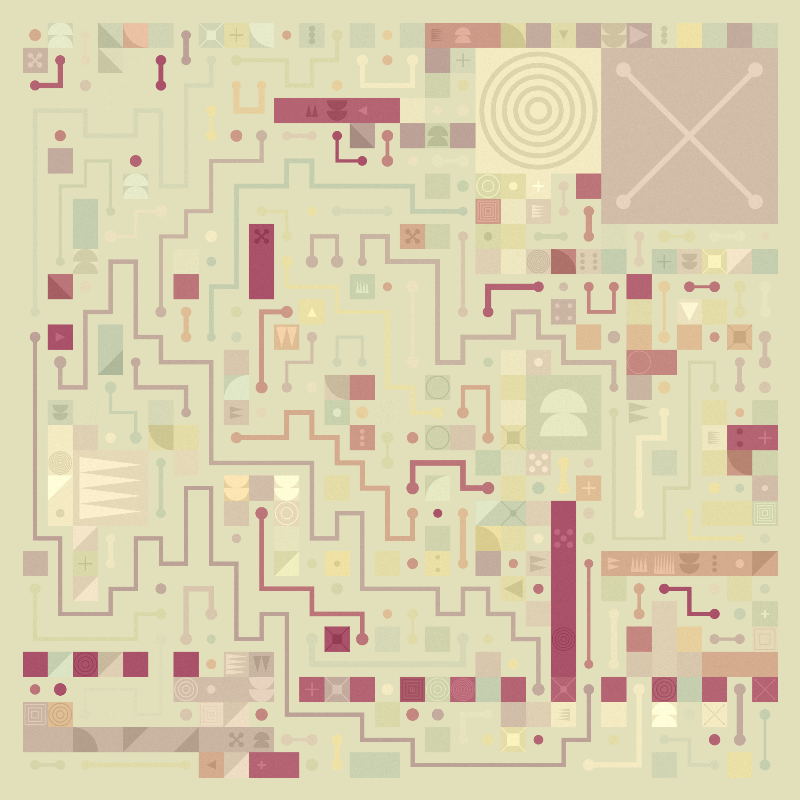 Scattered Pathways #118 static NFT preview