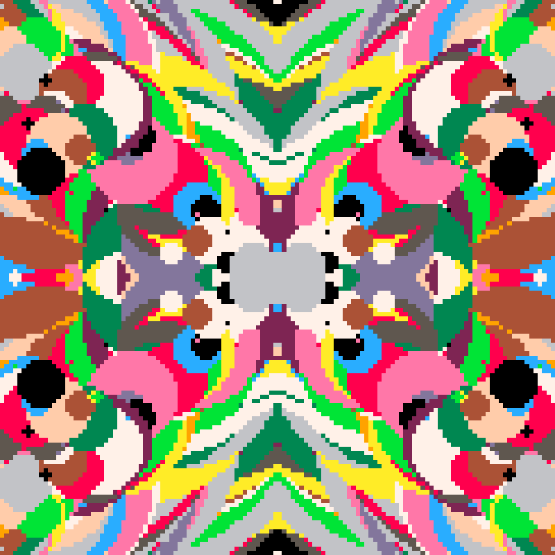 Rapid Psychedelic Inkblot Test Generator #57 static NFT preview
