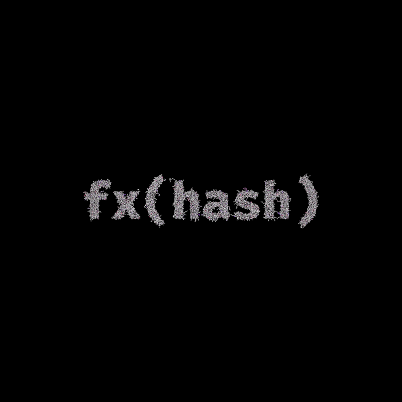 FXHASH Logo with Features #375 static token preview