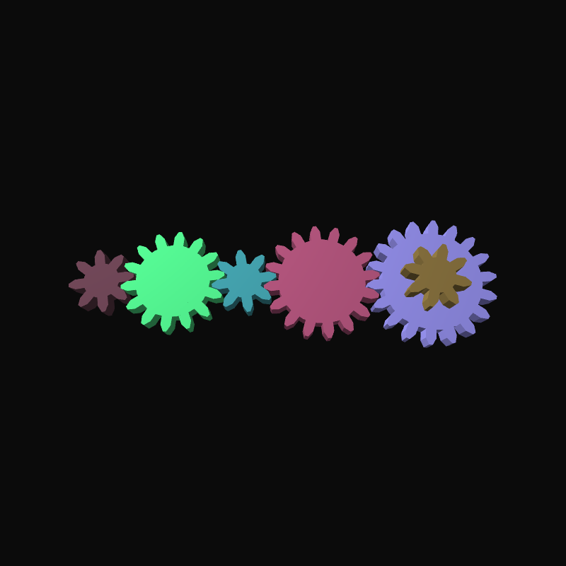 Mechanical gears #16 static token preview